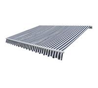 Vidaxl Auvent Pliable Manuel 300 Cm Bleu/Blanc