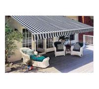 vidaXL Auvent pliable manuel 300 cm Bleu/blanc 275552