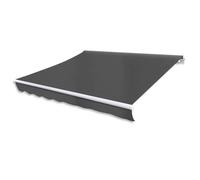 Vidaxl Auvent Pliable Motorisé 400 Cm Anthracite