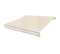 Vidaxl Auvent Pliable Motorisé 400 Cm Crème