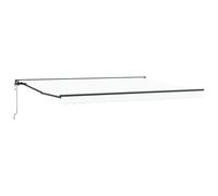 vidaXL Auvent pour fenêtres et Portes Blanc 4,5 x 3 m, en Tissu Polyester résistant aux UV et à l'eau, avec Un Cadre en Aluminium Peint. Ombre réglable et rétractable, idéal pour Le Mur. Parfait pour