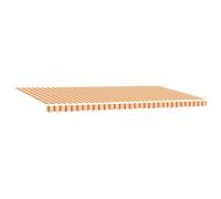 vidaXL Auvent Repliable Jaune et Orange 600X300 cm Durable, Anti-UV, étanche, auvent de Jardin, Ombre de Patio, Ombre extérieure, Tissu Acrylique, étanche, été, réglable