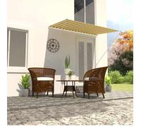 vidaXL – Auvent rétractable 200 x 150 cm Jaune et Blanc