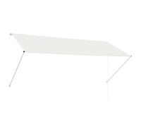 vidaXL Auvent rétractable 300x150 cm Crème – Store abri de soleil pour jardin