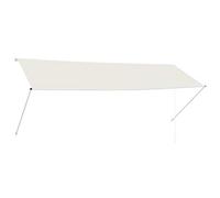 vidaXL Auvent rétractable 350x150 cm Crème