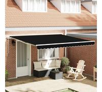 Vidaxl Auvent Rétractable 400 × 350 Cm Noir