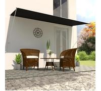 vidaXL Auvent rétractable 400x150 cm Anthracite