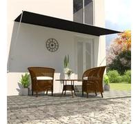 vidaXL Auvent rétractable 400 x 150 cm Anthracite gris
