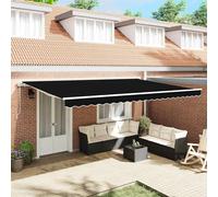 Vidaxl Auvent Rétractable 500 × 300 Cm Noir