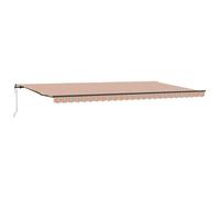 vidaXL Auvent rétractable 600 x 300 cm avec des Rayures colorées, Parfait pour ombrager Ton Patio ou Ton Jardin. Idéal comme système de Couverture de Balcon ou abri de Patio, et il Bloque Les UV.