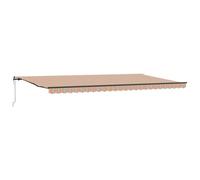 vidaXL Auvent rétractable 600 x 300 cm avec des Rayures colorées, Parfait pour ombrager Ton Patio ou Ton Jardin. Idéal comme système de Couverture de Balcon ou abri de Patio, et il Bloque Les UV.