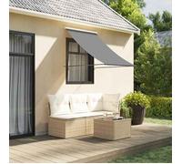 vidaXL Auvent rétractable 368751 Anthracite 150x150 m tissu et acier