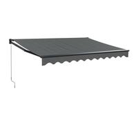vidaXL Auvent rétractable Anthracite 3,5x2,5 m Tissu et Aluminium, auvent, auvent de Porte, auvent de Jardin, Store, auvent de terrasse