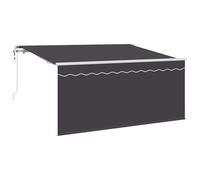 Vidaxl Auvent Rétractable Anthracite 300 X 200 Cm Polyester