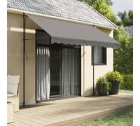 Vidaxl Auvent Rétractable Anthracite 300x150 M Tissu Et Acier