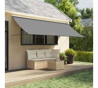 Vidaxl Auvent Rétractable Anthracite 350x150 M Tissu Et Acier