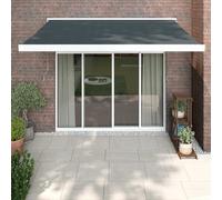 Vidaxl Auvent Rétractable Anthracite 3x2,5 M Tissu Et Aluminium