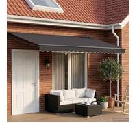 vidaXL Auvent rétractable Anthracite 4 x 2 m Polyester et métal 3419154