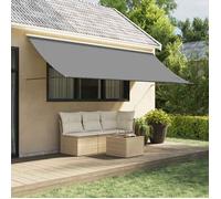 vidaXL Auvent rétractable Anthracite 400x150 m Tissu et acier