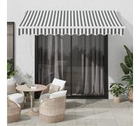 vidaXL Auvent rétractable Anthracite/Blanc 3x2,5 m Tissu et aluminium