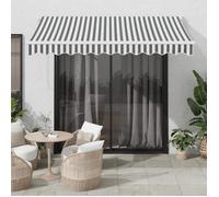 vidaXL Auvent rétractable anthracite/blanc 3x2 5 m tissu et aluminium 3216103