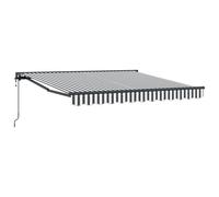 Vidaxl Auvent Rétractable Anthracite Et Blanc 350x250 Cm