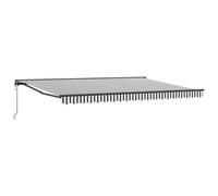 Vidaxl Auvent Rétractable Anthracite Et Blanc 450x300 Cm