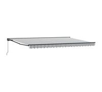 Vidaxl Auvent Rétractable Anthracite Et Blanc 500x300 Cm