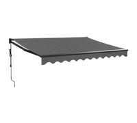 vidaXL Auvent rétractable Automatique Anthracite 3,5x2,5 m, auvent, auvent de Patio, auvent d'extérieur, auvent de Jardin, auvent de fenêtre