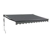 vidaXL Auvent rétractable Automatique Anthracite 3,5x2,5 m, auvent, auvent de Patio, auvent d'extérieur, auvent de Jardin, auvent de fenêtre