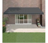 vidaXL Auvent rétractable automatique anthracite 5x3 m 3154515
