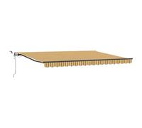 Auvent Rétractable avec tissu Pare-soleil extérieur Auvent de balcon vidaXL vida