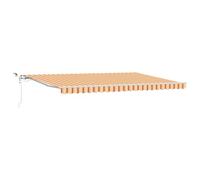 vidaXL Auvent rétractable Automatique avec LED Jaune et Orange 500x300 cm