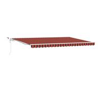 vidaXL Auvent rétractable Automatique avec LED Orange et Marron 500x350 cm