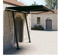 vidaXL Auvent Rétractable Automatique avec Poteaux Auvent de Terrasse Store de Balcon Jardin Extérieur Ombrage des Fenêtres 3070109
