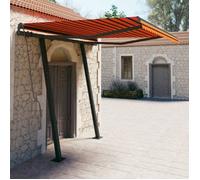 vidaXL Auvent Rétractable Automatique avec Poteaux Auvent de Terrasse Store de Balcon Jardin Extérieur Ombrage des Fenêtres 3070130