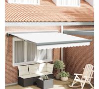 Vidaxl Auvent Rétractable Automatique Blanc 300x250 Cm, Tissu De Remplacement Pour Auvent Vidaxl Pour Cadre De 3x2.5 M Blanc