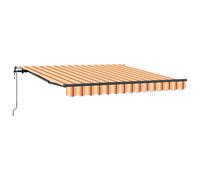 Vidaxl Auvent Rétractable Automatique Jaune Et Orange 300x250 Cm