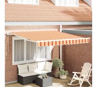 Vidaxl Auvent Rétractable Automatique Jaune Et Orange 350x250 Cm