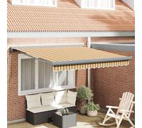 Vidaxl Auvent Rétractable Automatique Multicolore Rayé 300x250 Cm