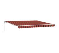 Vidaxl Auvent Rétractable Automatique Orange Et Marron 400x350 Cm