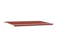 Vidaxl Auvent Rétractable Automatique Orange Et Marron 600x300 Cm