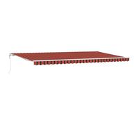 vidaXL Auvent Rétractable Automatique Orange et Marron 600X300 cm Résistant aux UV Pare-Soleil Déperlant pour Patios Balcons Extérieur Ombre Auvents Solaires Contemporains