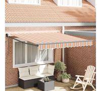 Vidaxl Auvent Rétractable Automatique Rayé 350x250 Cm