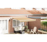 vidaXL Auvent rétractable Automatique rayé 350x250 cm