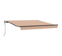 Vidaxl Auvent Rétractable Automatique Rayé Multicolore 300x250 Cm