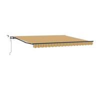 vidaXL Auvent Rétractable avec Multicolore 400 × 350 cm Tissu, Auvent de Balcon, Ombre rétractable Moderne, Protection Contre Le Soleil, Ajustable, barrière Contre Les intempéries