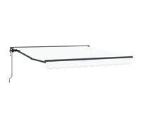 Vidaxl Auvent Rétractable Blanc 350x250 Cm