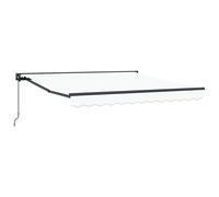 Vidaxl Auvent Rétractable Blanc 350x250 Cm Tissu