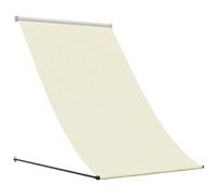 vidaXL Auvent rétractable crème 100x150 m tissu et acier